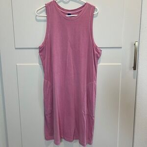 Old Navy Dress Women's XL Pink‎ Sleeveless Knit Dress Casual Everyday Comfy